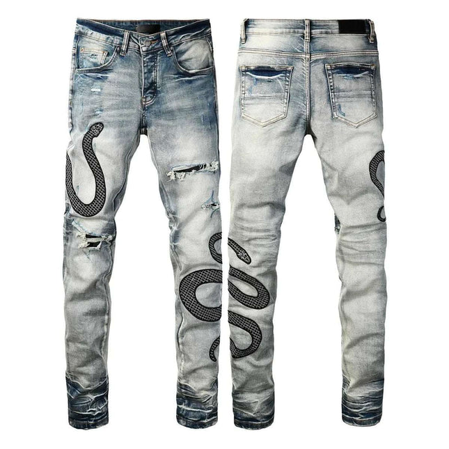 Street Fashion Wash Distressed Skinny Jeans Fendax 0