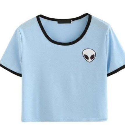 CROP TOP ALIEN MANCHES COURTES Fendax 0