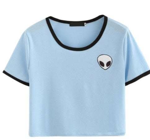 CROP TOP ALIEN MANCHES COURTES Fendax 0