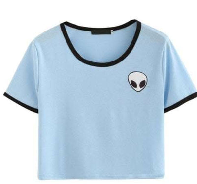 CROP TOP ALIEN MANCHES COURTES Fendax 0