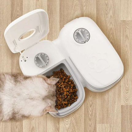 Automatic Pet Feeder Smart Food Dispenser For Cats Dogs Timer Stainless Steel Bowl Auto Dog Cat Pet Feeding Pets Supplies Fendax 0