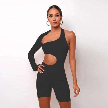 Women Tight Fitness Yoga Suits Off Shoulder Tops And Shorts Tops 2pcs Set Fendax 0