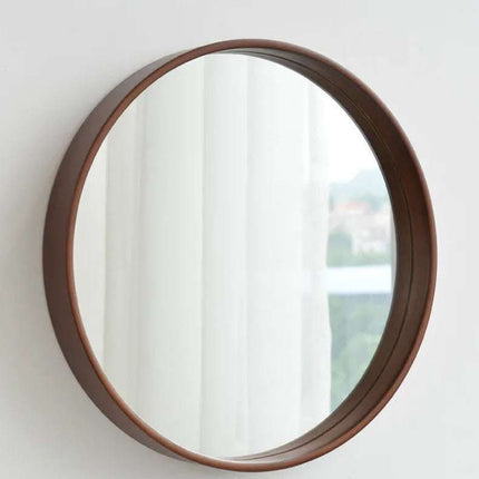 Bathroom Solid Wood Simple Bathroom Mirror Bedroom Hanging Mirror