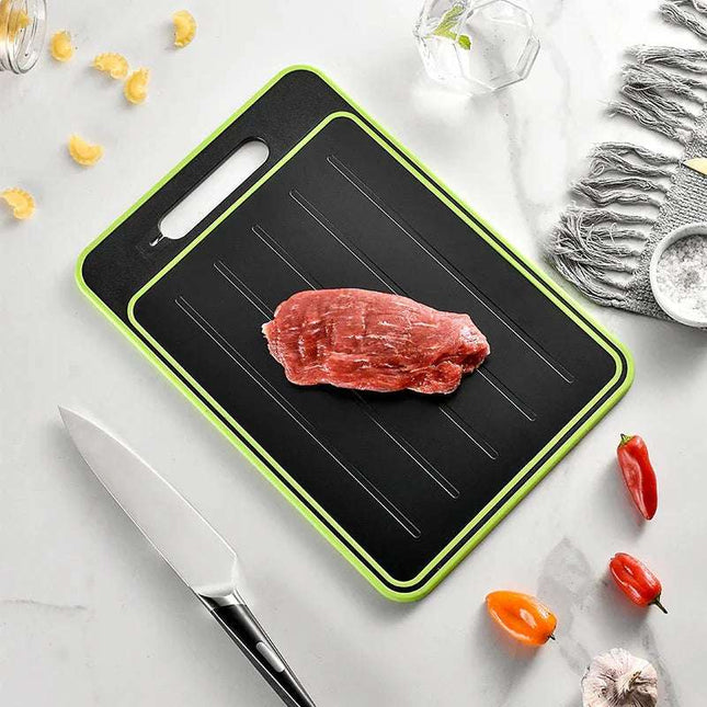Double-side Cutting Board With Defrosting Function Chopping Board Kitchen Grinding Cutting Board With Knife Sharpener Fendax 0