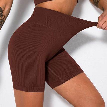 Seamless Knitted Sexy Sports Short-sleeved Shorts Yoga Wear Fitness Suit Fendax 0