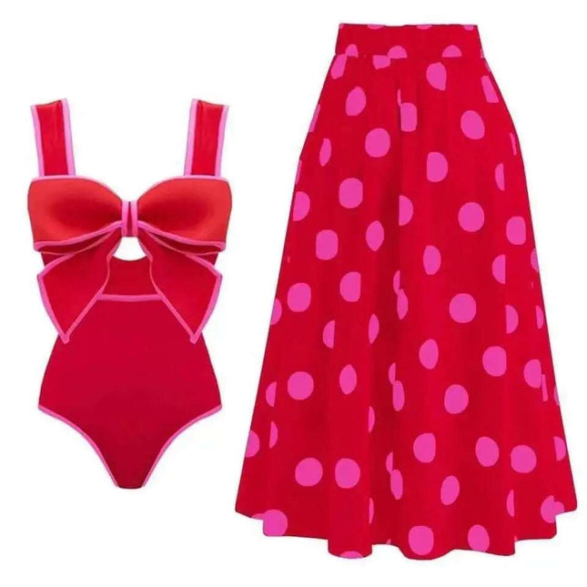 Bikini Suit Skirt Conservative Swimwear Women Fendax 0