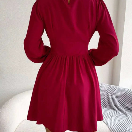 Cutout Turtleneck A-Line Mini Dress Fendax Women