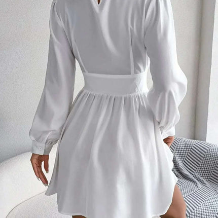 Cutout Turtleneck A-Line Mini Dress Fendax Women