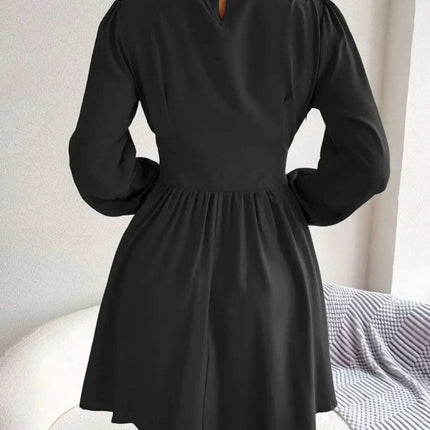 Cutout Turtleneck A-Line Mini Dress Fendax Women