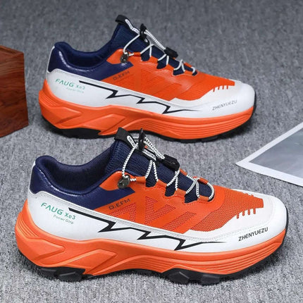 Men Colorblock Sneakers Outdoor Casual Mountaineering Hiking Running Sports Shoes Fendax 0