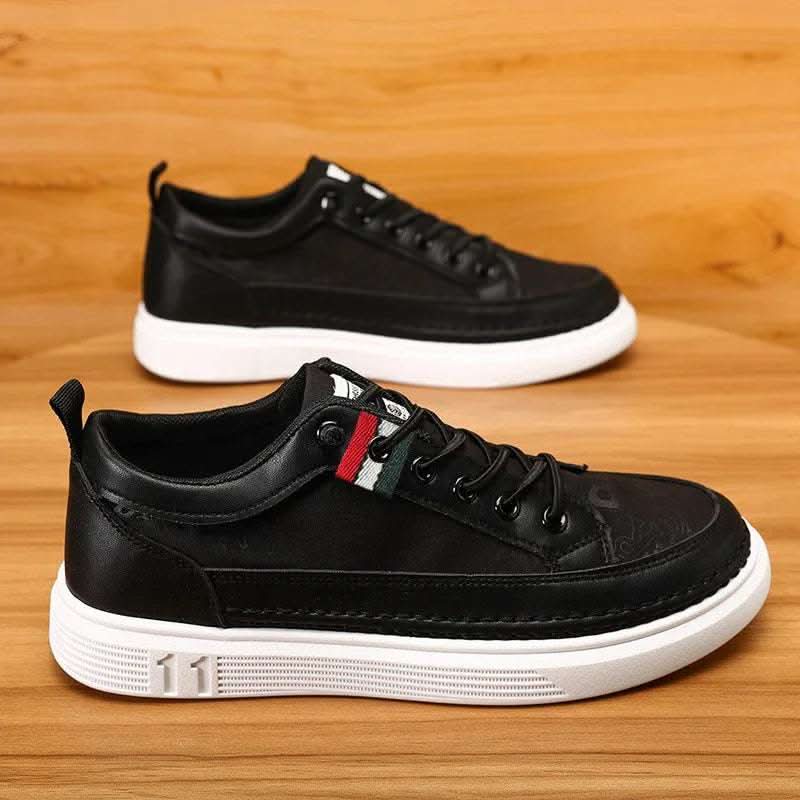 Casual Men's Sneakers High-end Versatile Canvas Sneakers Bandage Dress Fendax 0