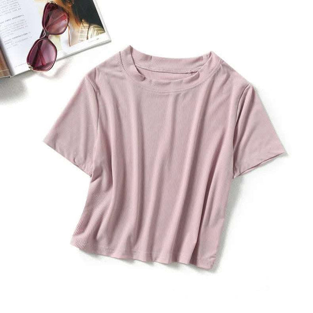 Fashion Summer Round Neck T-shirt For Women Fendax 0