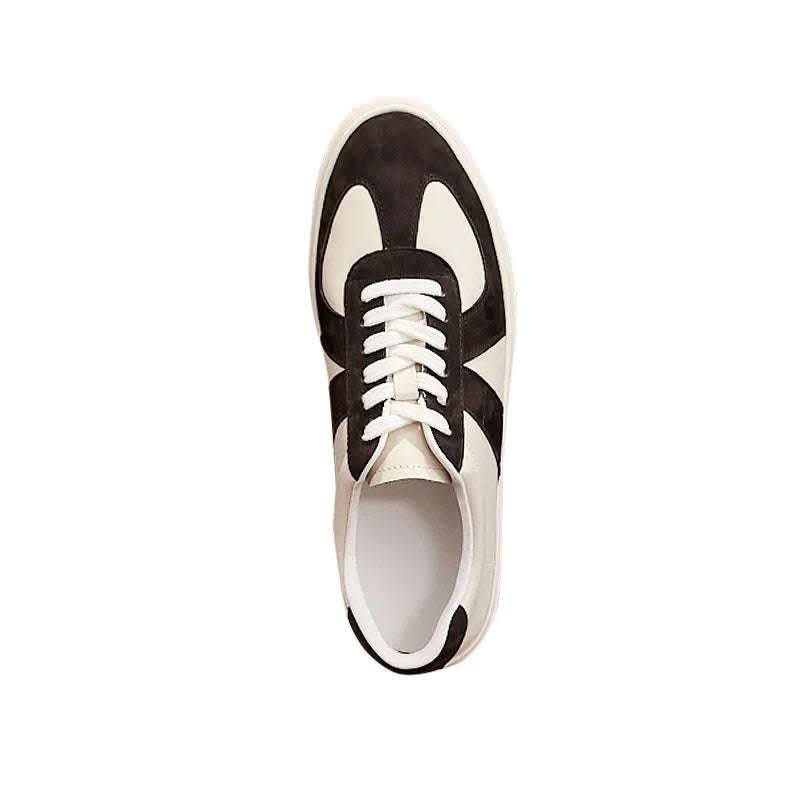 Retro Color Matching Couple Casual Flat Skateboard Shoes Fendax 0