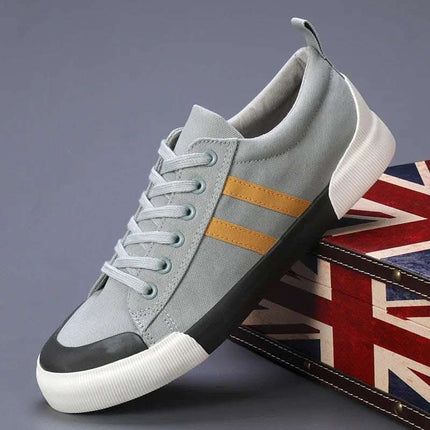 Men's Canvas Shoes Lightweight Breathable All-match Low Top Fendax 0