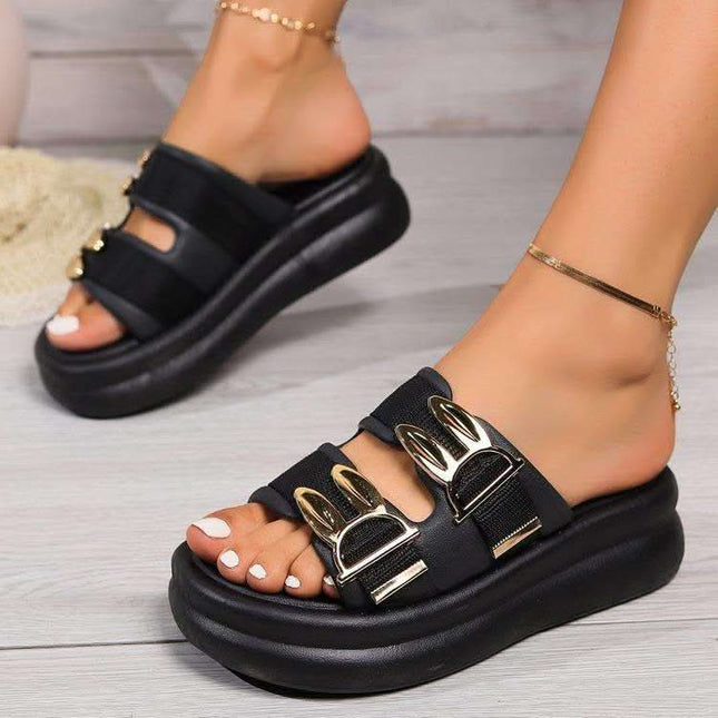 Women's Shoes Thick Bottom Slippers Soft Bottom Fendax 0