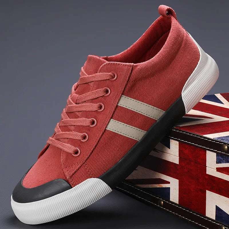 Men's Canvas Shoes Lightweight Breathable All-match Low Top Fendax 0