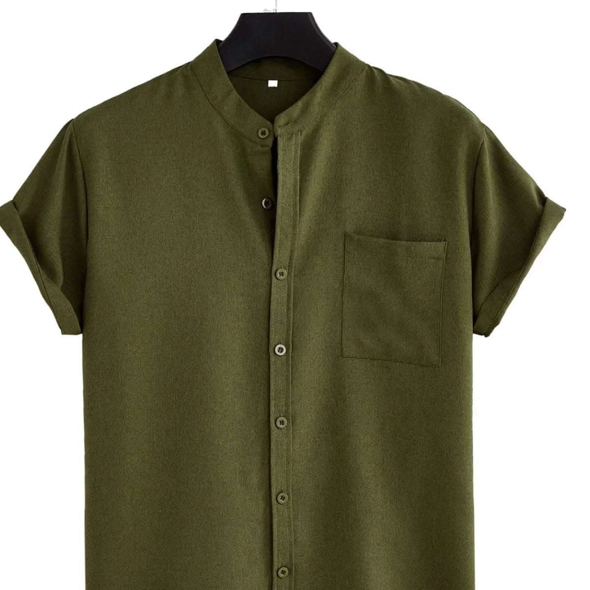 Men's Solid Color Casual Shirt With Pocket Fendax 0