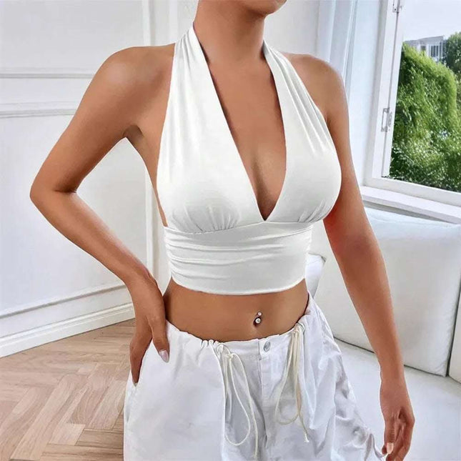Women's Fashion Summer Backless Hollow-out Top Fendax 0