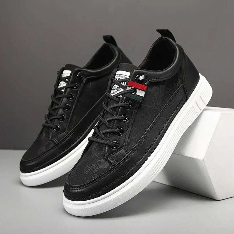 Casual Men's Sneakers High-end Versatile Canvas Sneakers Bandage Dress Fendax 0