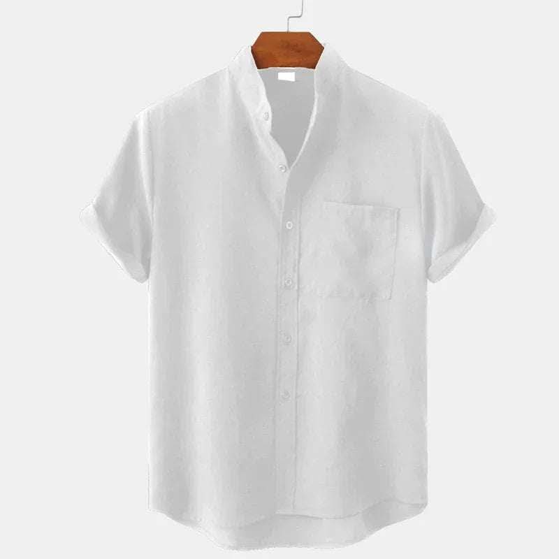 Men's Solid Color Casual Shirt With Pocket Fendax 0