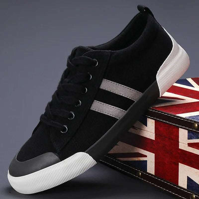 Men's Canvas Shoes Lightweight Breathable All-match Low Top Fendax 0