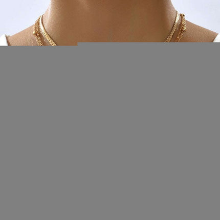 Bohemia Multilayer Moon Gold Color Pendant Necklaces For Women Rose Flower Choker Necklace 2025 Fashion Jewelry Party Gift Valentine's Day Gifts Fendax 0