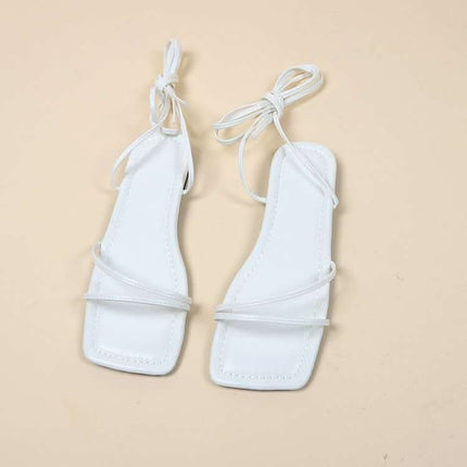 European And American Ankle Ring Bandage Cloth Flat Sandals Women's Summer Fendax 0
