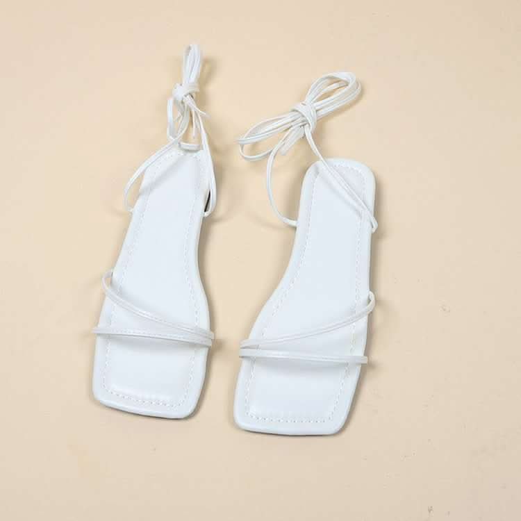 European And American Ankle Ring Bandage Cloth Flat Sandals Women's Summer Fendax 0
