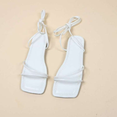 European And American Ankle Ring Bandage Cloth Flat Sandals Women's Summer Fendax 0
