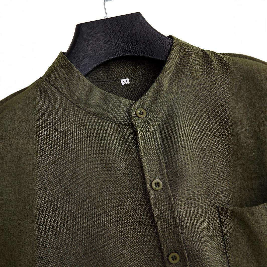 Men's Solid Color Casual Shirt With Pocket Fendax 0