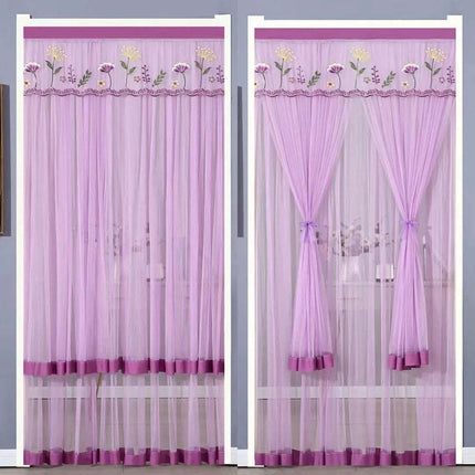 Punch-free Mosquito-proof Curtain Fabric Mesh Curtains Bedroom Lace Partition Four Seasons Household Fendax 0