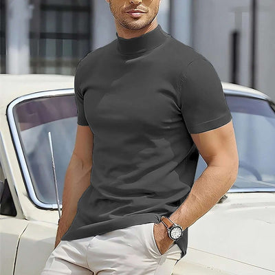 Men's Plus Size Sports Half-high Collar T-shirt Fendax 0