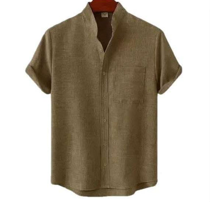 Men's Solid Color Casual Shirt With Pocket Fendax 0