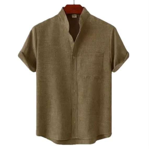 Men's Solid Color Casual Shirt With Pocket Fendax 0