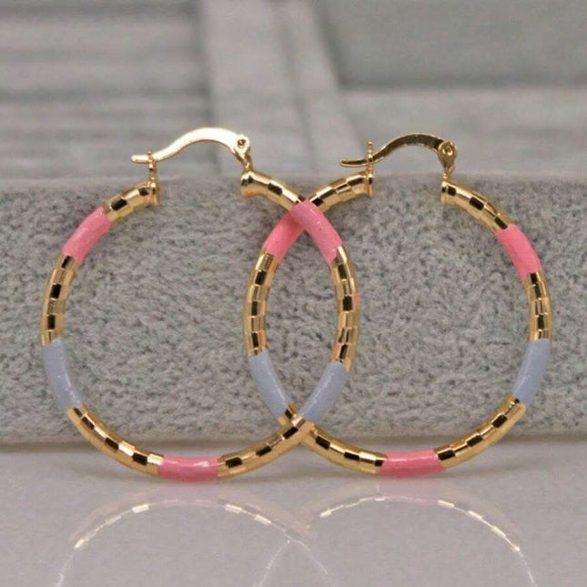 Simple Circle Personalized Earrings Fendax 0