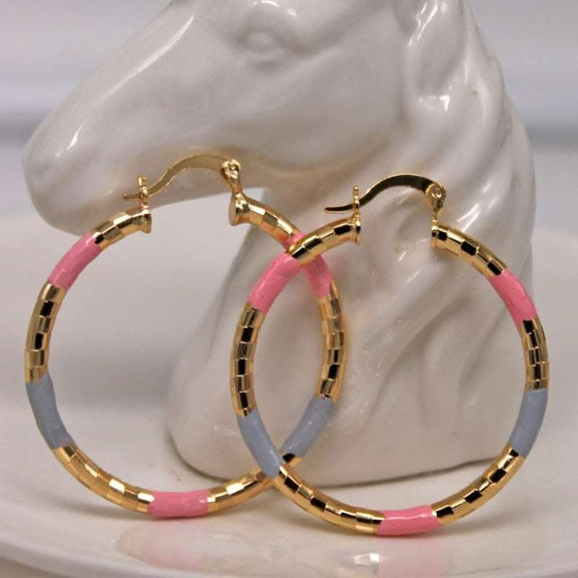 Simple Circle Personalized Earrings Fendax 0