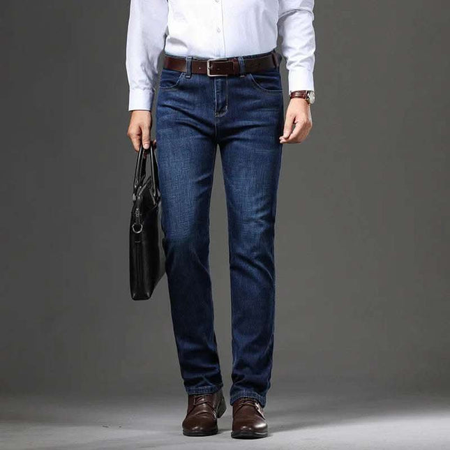 Stretch Jeans Autumn And Winter Loose Plus Size Business Casual Pants Fendax 0