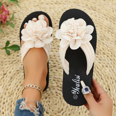 Flower Flip-flops Casual And Lightweight Beach Shoes Fendax 0