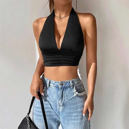 Women's Fashion Summer Backless Hollow-out Top Fendax 0