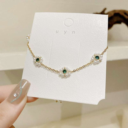 Pearl Flowers Bracelet All-match Fashion Adjustable Chain Bracelet Fendax 0