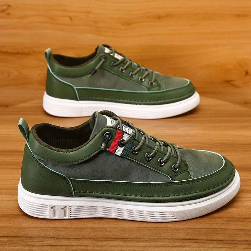 Casual Men's Sneakers High-end Versatile Canvas Sneakers Bandage Dress Fendax 0