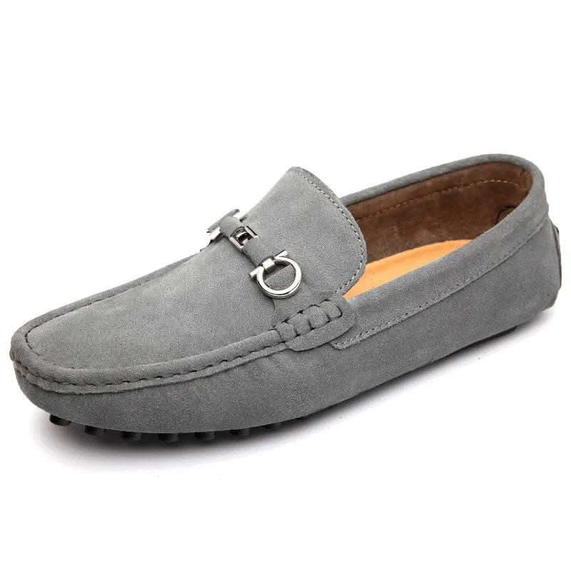 Men's Slip-on Cowhide Business Casual Leather Shoes Fendax 0