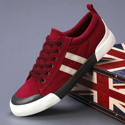Men's Canvas Shoes Lightweight Breathable All-match Low Top Fendax 0