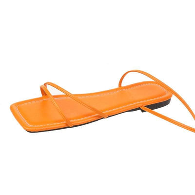 European And American Ankle Ring Bandage Cloth Flat Sandals Women's Summer Fendax 0