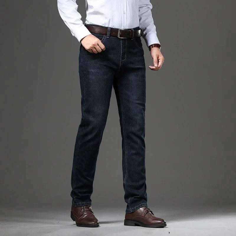 Stretch Jeans Autumn And Winter Loose Plus Size Business Casual Pants Fendax 0