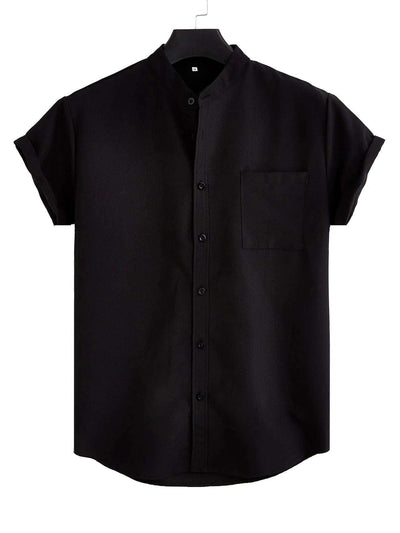 Men's Solid Color Casual Shirt With Pocket Fendax 0