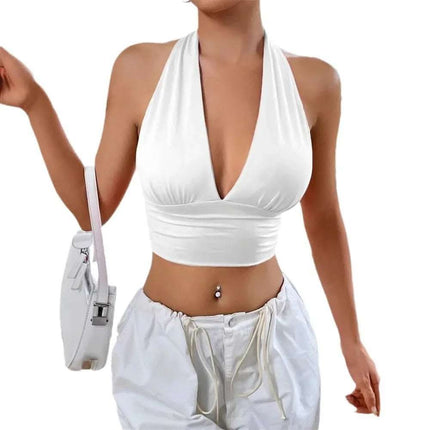 Women's Fashion Summer Backless Hollow-out Top Fendax 0