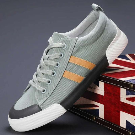 Men's Canvas Shoes Lightweight Breathable All-match Low Top Fendax 0