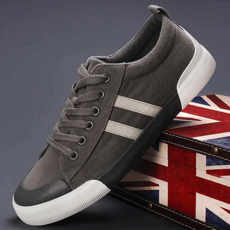 Men's Canvas Shoes Lightweight Breathable All-match Low Top Fendax 0