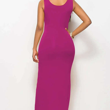 Scoop Neck Wide Strap Maxi Dress Fendax Women
